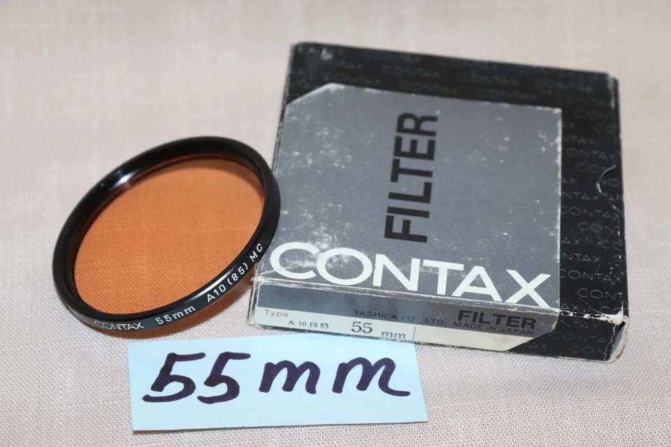 NEW Vtg CONTAX 55mm A10 (85) MC FILTER Japan A10 85 Warm MultiCoated LightBalanc - Image 2 of 4