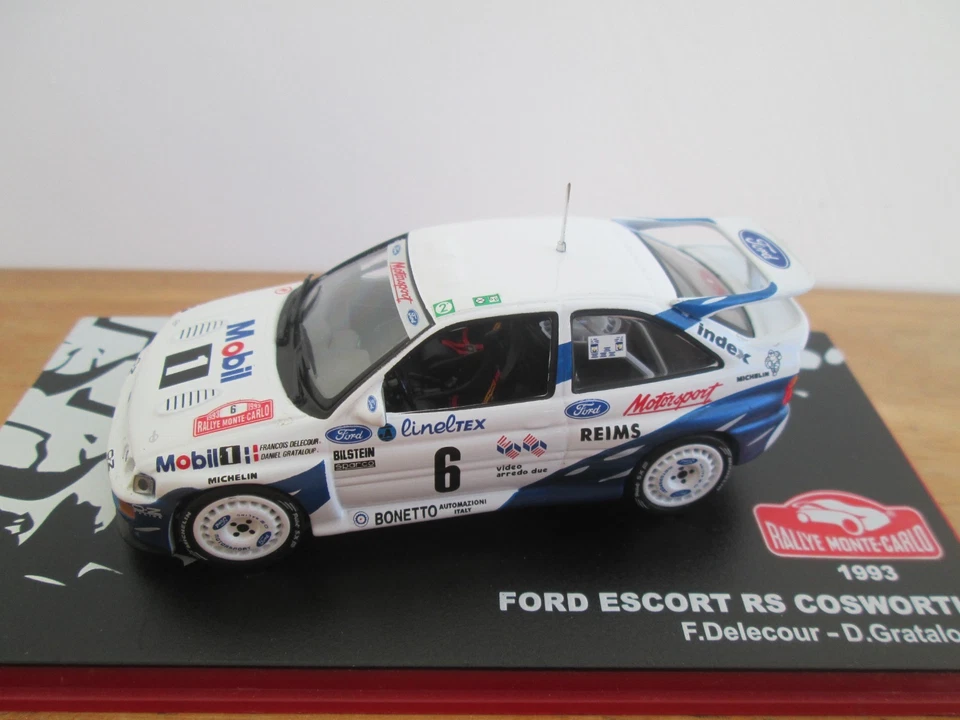 Ford Escort RS Cosworth - Monte Carlo Rally 1993 - F. Delecour - 1/43 Altaya - Image 2 of 4