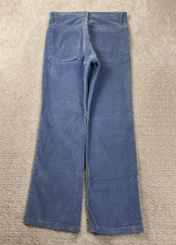 Vintage 70s Levis 646 Corduroy Jeans Fits 28x25 Light Blue Flared Hemmed Talon