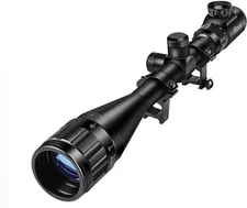 CVLIFE 6-24x50 AO Rifle Scope for Hunting - Red and Green 11mm, Black