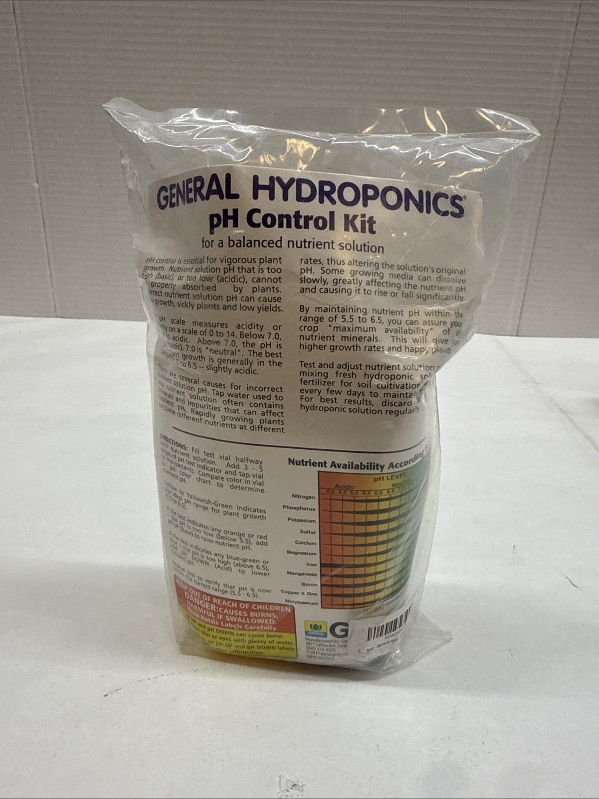 General Hydroponics pH Control Test Kit - GH 8 oz Up Down Adjustment Combo 