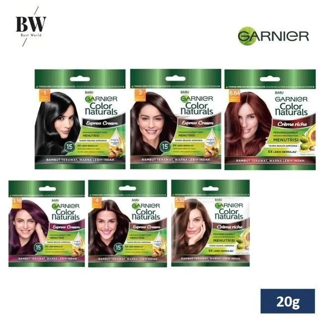 Color de cabello natural Garnier / Color vibrante en sobres (20 g + 20 ml) x 10 paquetes Foto 3 de 4