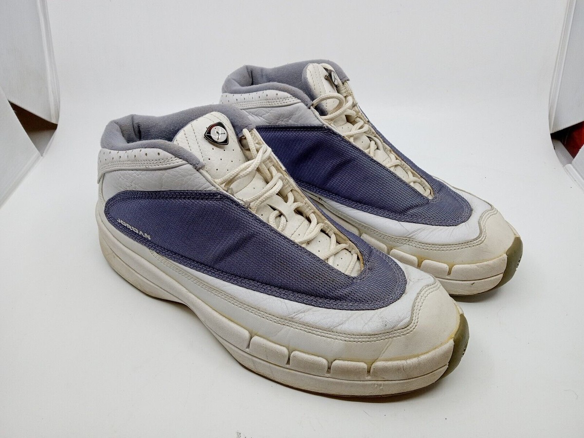 NIKE AIR JORDAN LITE BASKETBALL SHOES WHITE STEEL GREY 1998