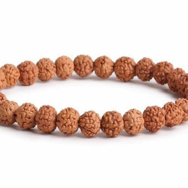 8mm Natural round Rudraksha gemstone beads Bracelet gift Thanksgiving Day