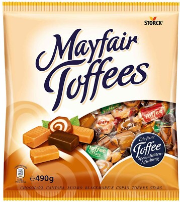 Storck Mayfair Toffees Schokolade Karamell Bonbons Kaubonbons 490g