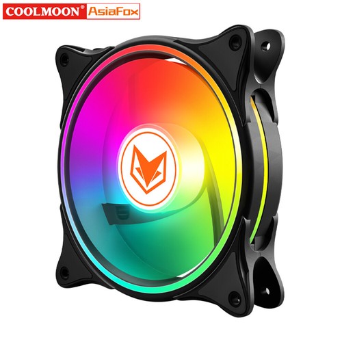 COOLMOON 120mm Case Fan 24 LED Mute Ventilador Computer Chassis Fans Accessories - Afbeelding 2 van 14
