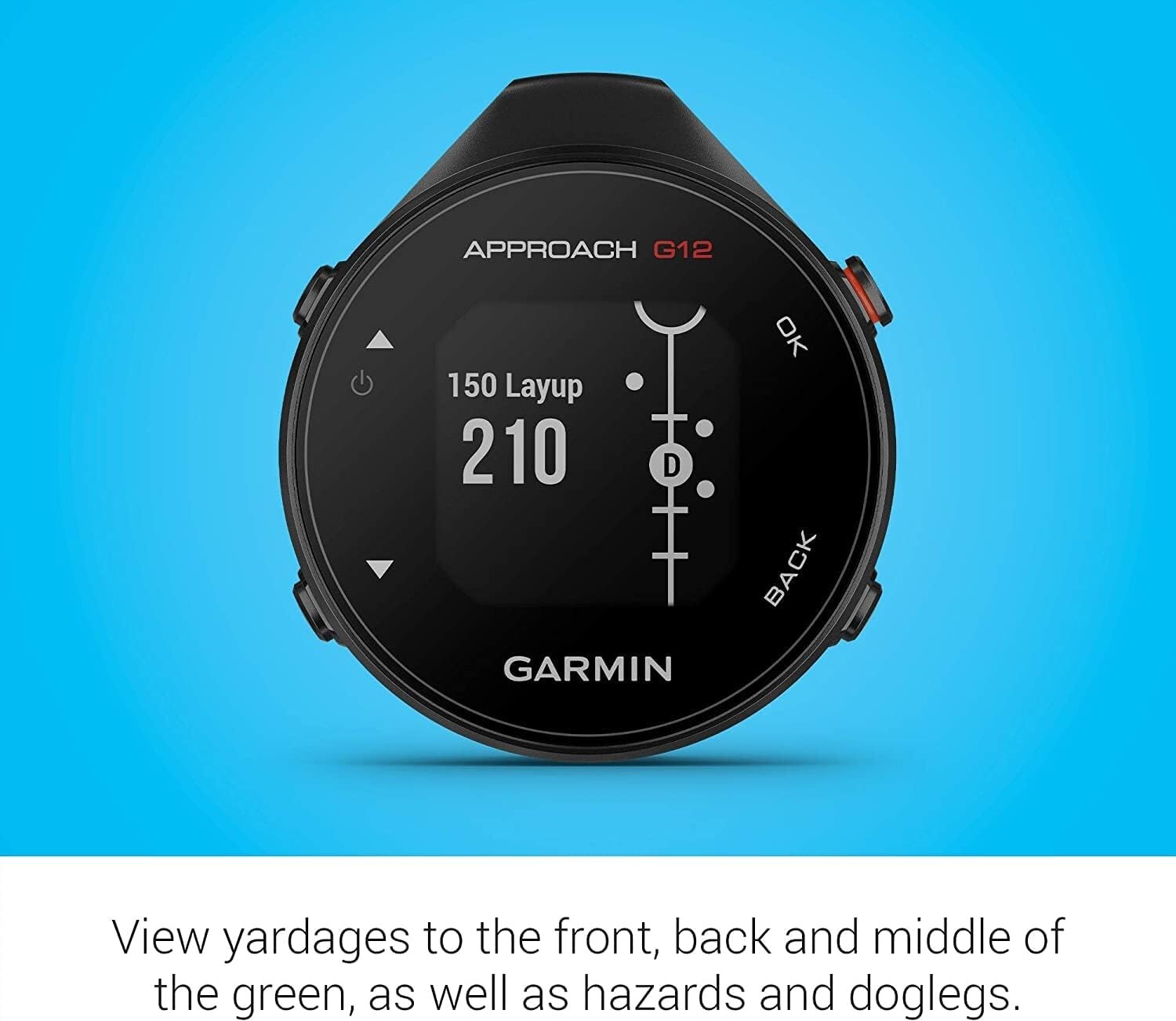 Garmin Approach G12 Clipon Golf GPS Rangefinder 42k+ Preloaded Courses