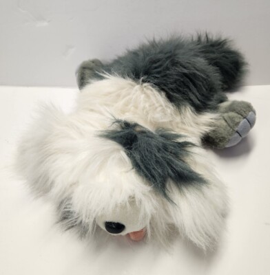 SHEEP DOG Ganz Heritage Collection GOOGLES White Gray Plush 12''  1988