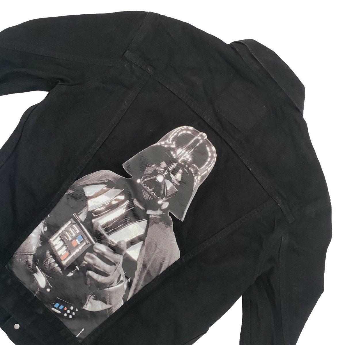 Levis x Star Wars Darth Vader Denim Jean Jacket Black Trucker Mens 
