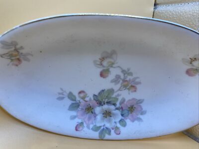 Dish/Bowl Vintage Tischenreuth wild rose pattern dish Germany Fine Porcelain