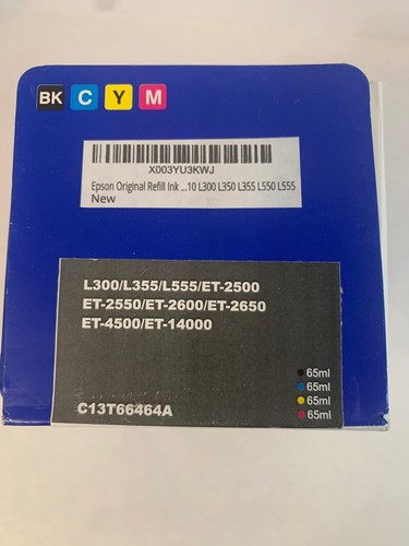Original Epson T664 Multipack Ecotank Tintenflaschen Schwarz Cyan Magenta Gelb - Bild 5 von 11