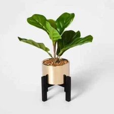 Faux Fiddle Leaf Fig Tree Potted iPlant for Home Office Decor
