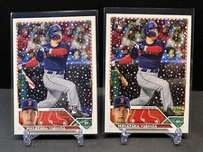 2023 Topps Holiday Masataka Yoshida Candy Cane Bat SP Rookie Code 514 & Base RC