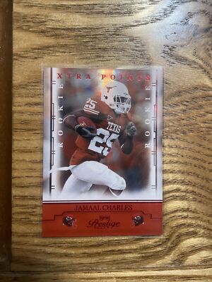 2008 Playoff Prestige Red Xtra Points Jamaal Charles #145 89/100 RC! TEXAS! KC!