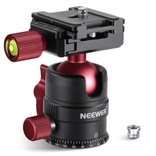 NEEWER 360° Rotating Panoramic Ball Tripod Head with 1/4'' Quick Shoe Plate