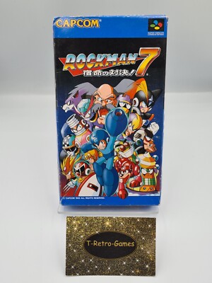 SFC Super Famicom Rockman 7 mit OVP und Anleitung Japan