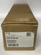 VIRCO 4 VINTAGE MID-CENTURY METAL TABLE LEGS BLACK ADJUSTABLE M-480 New