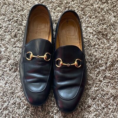 Gucci Genuine Leather Jordaan Black Loafers Size 7.5 US | eBay display picture 3
