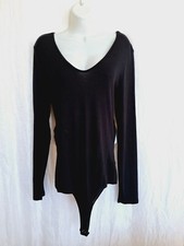 7 for all mankind Black Bodysuit XL