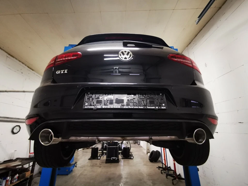 VW Golf 7 GTI Duplex Endschalldämpfer-Ersatzrohr 100mm Endrohranlage - Bild 2 von 4