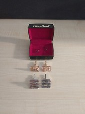 Manschettenkn&ouml;pfe 2 Paar ca 1980er  Originalbox "Henry Morell"