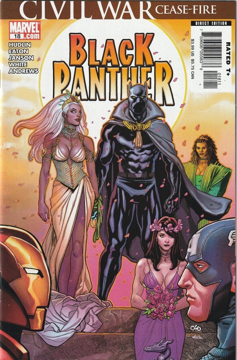 BLACK PANTHER 18 1st PRINT NM T'CHALLA STORM WEDDING 2006 BX4 | eBay