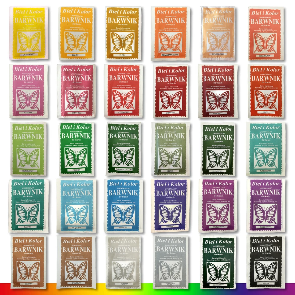 MARKENLOS Textilfarbe 5 x 10 g Stofffarbe Batikfarbe Stoff Färben Nachfärben Textilien