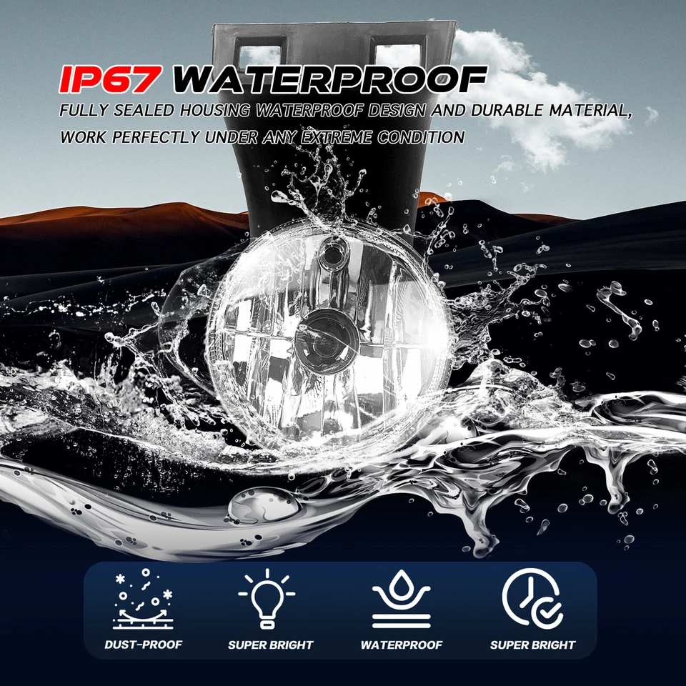 Par de luces antiniebla lentes transparentes para Dodge Ram 1500 2500 3500 1994-2002 Foto 4 de 4