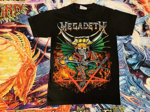 Megadeth Countdown to Extinction Tour Full Colo 1990s vintage concert t-shirt, vintage, single stitch, B+ condition