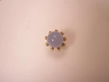 Blue Ball Globe Vintage TINY SMALL Tie Tack Lapel Pin q08