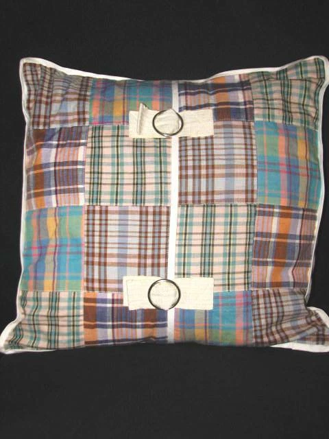 Nautica Patchwork Plaid/Madra 16 x 16 Акцентная Подушка Toss Со Вставкой - Изображение 2 из 3