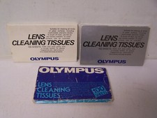 3 VARIATIONS OF Olympus Lens Cleaning Tissues Genuine, Japan