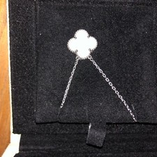 Van cleef & Arpels  Alhambra Vintage collier nacre or blanc 750 18k