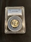 1941 P SILVER PCGS MS64 WASHINGTON QUARTER GEM BU WITH NICE TONING