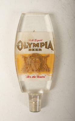 Vintage Olympia Beer Tap (R3E) It's the Water (JSF6) Pale Export Acrylic Lucite