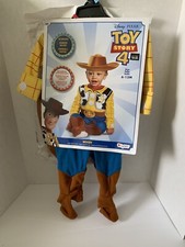 NWT Disguise Disney Toy Story 4 Cowboy Woody W Hat Halloween Costume Sz 6-12 M