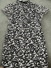 boohoo brand new size 10 boutique bodycon lace open back dress new Blush Pink