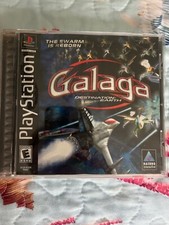 Galaga: Destination Earth PS1 (Sony PlayStation 1, 2000) Complete W Manual