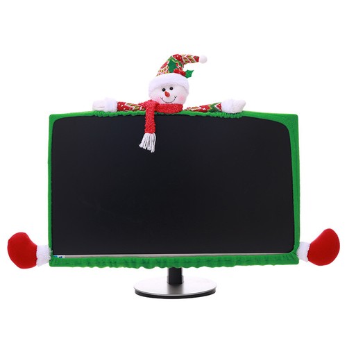 Weihnachten Computer Monitor Abdeckung Xmas Dekorationen Abdeckung für Xmas Büro - Afbeelding 14 van 15