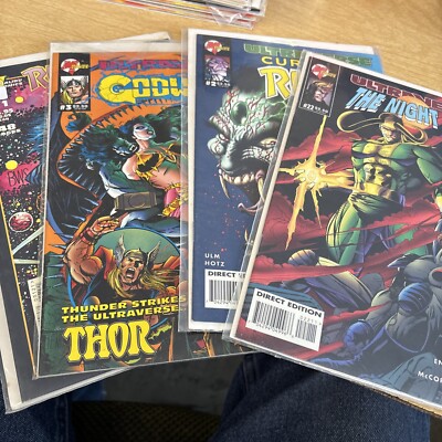 4 Assorted Malibu Comics 2 Direct Editions