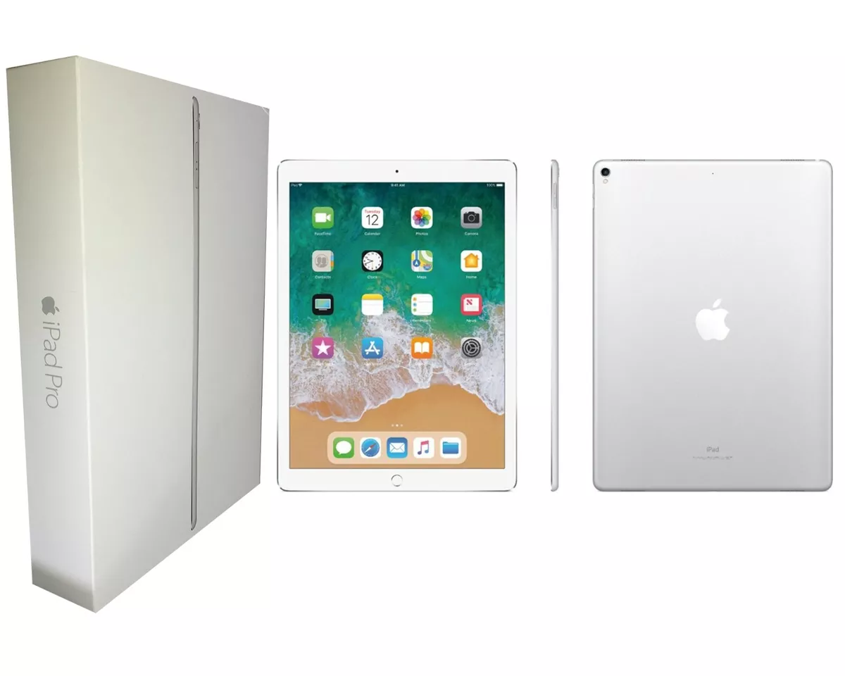 Original Box Included - Apple iPad Pro, 128GB, Silver, Wi-Fi Only