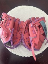 2 Rawlings LH  RH Thrower Baseball Glove Players Series 9  Pink Girls PL158PB