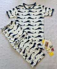 KicKee Pants Natural Mermaid Pajama PJ Set New Size 10 Bamboo