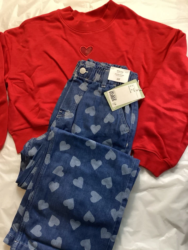 Juego de 2 corazones H&M niñas talla 10 Foto 2 de 4