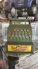 Vntg Tom Thumb Toy Cash Register Green Metal 1950 Western Stamping Co USA Works