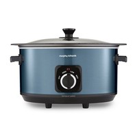 Morphy Richards 6.5L Slow Cooker  Accents Sear and Stew , Metallic Blue 461023