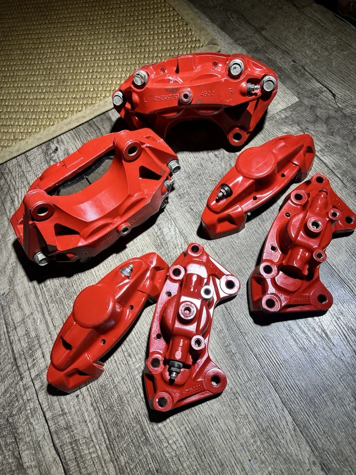 INFINITI NISSAN 2007-2022 OEM FRONT REAR LEFT RIGHT AKEBONO BRAKE CALIPERS (SET) - Image 2 of 4