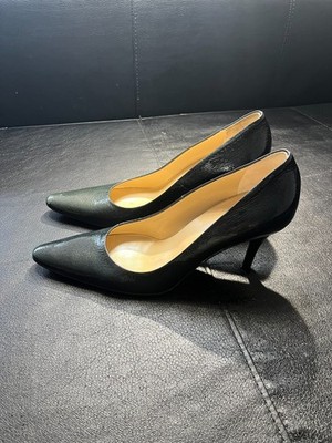 Hobbs Alana Court klassische Pumps Damen UK 6,5 dunkelgrün metallic Leder