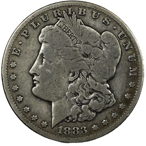 1883-CC Morgan Silver Dollar $1 – Carson City – Fine FN F+