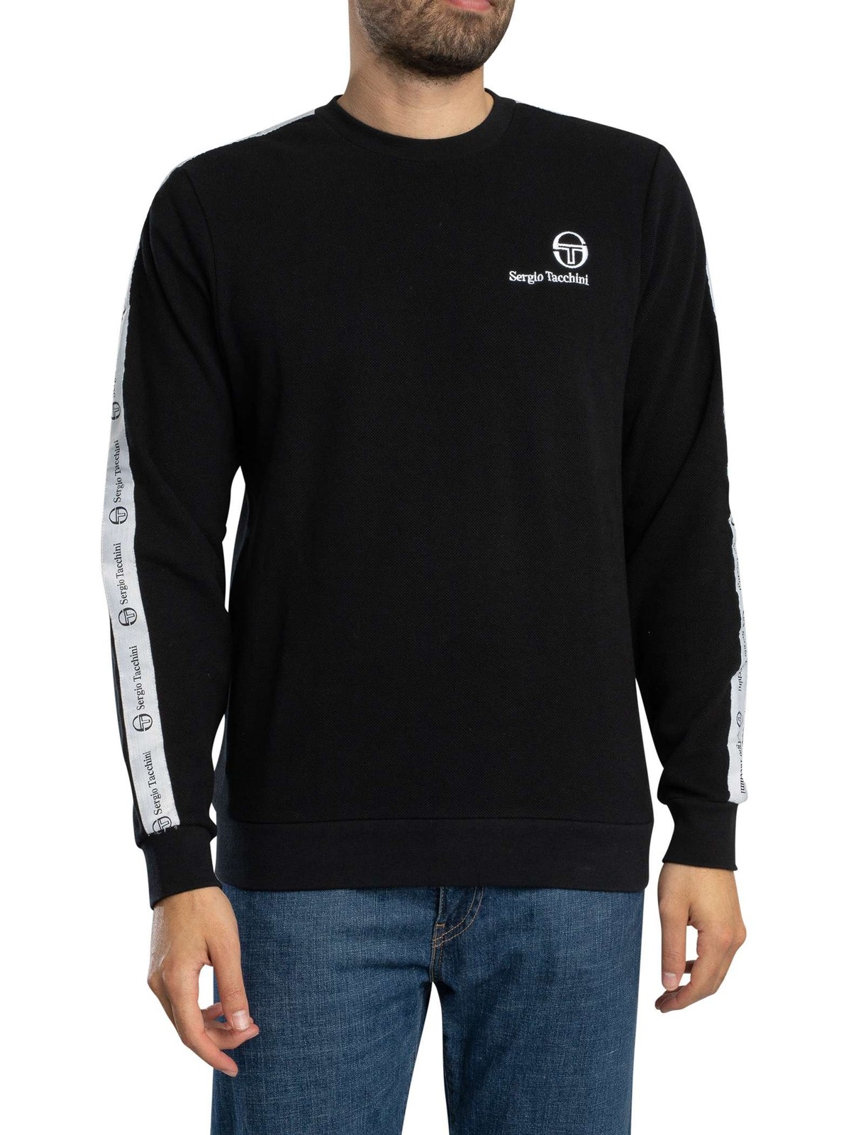 Sergio Tacchini Mens Delman Sweatshirt Black 11190₽